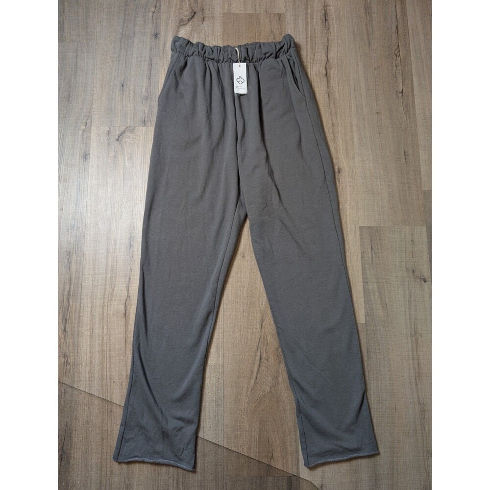 NWT Fabulous Living In LA Size M Recycled French Terry Joggers Gray Streetwear